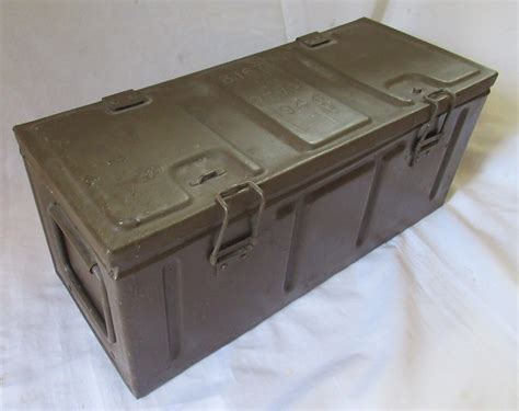 military ammo metal box b.167 i 1943 f.s.c|b167 ammo box.